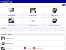 Tablet Screenshot of aadinathtraders.com